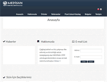 Tablet Screenshot of medisan.com.tr